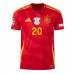 Camiseta España Pedri Gonzalez #20 Primera Equipación Eurocopa 2024 manga corta